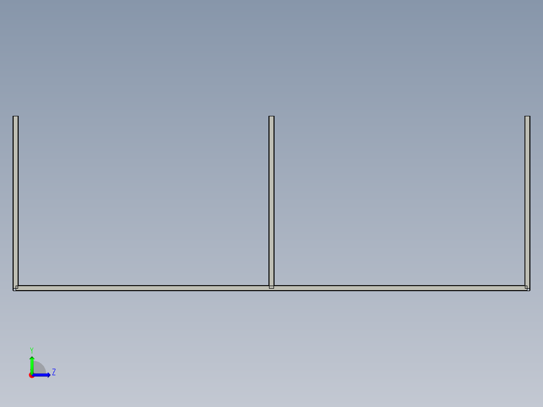 户外阳光棚3d图纸 户外停车遮阳棚3d图 室外阳左视图
