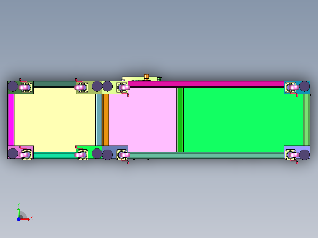 软包电池电芯铝塑膜冲坑机前视图