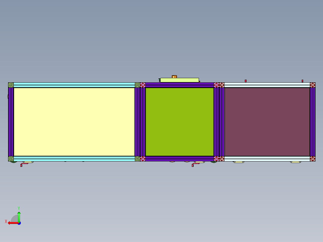 软包电池电芯铝塑膜冲坑机后视图