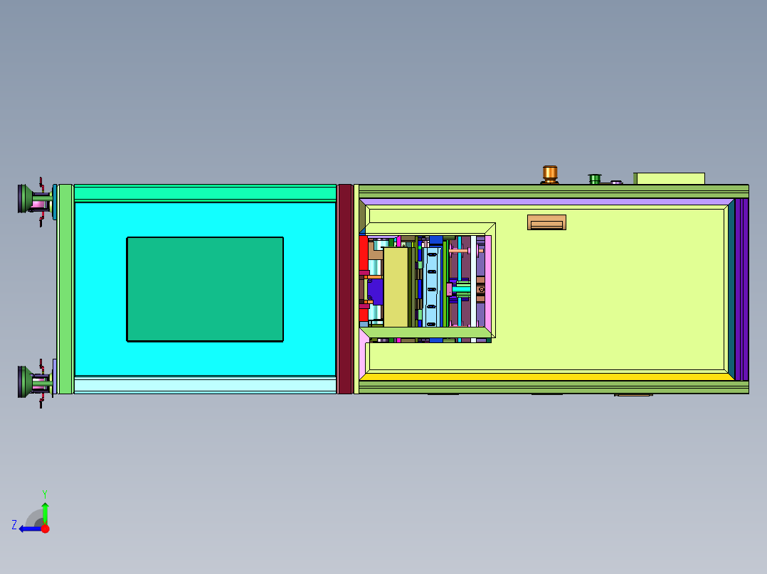 软包电池电芯铝塑膜冲坑机右视图