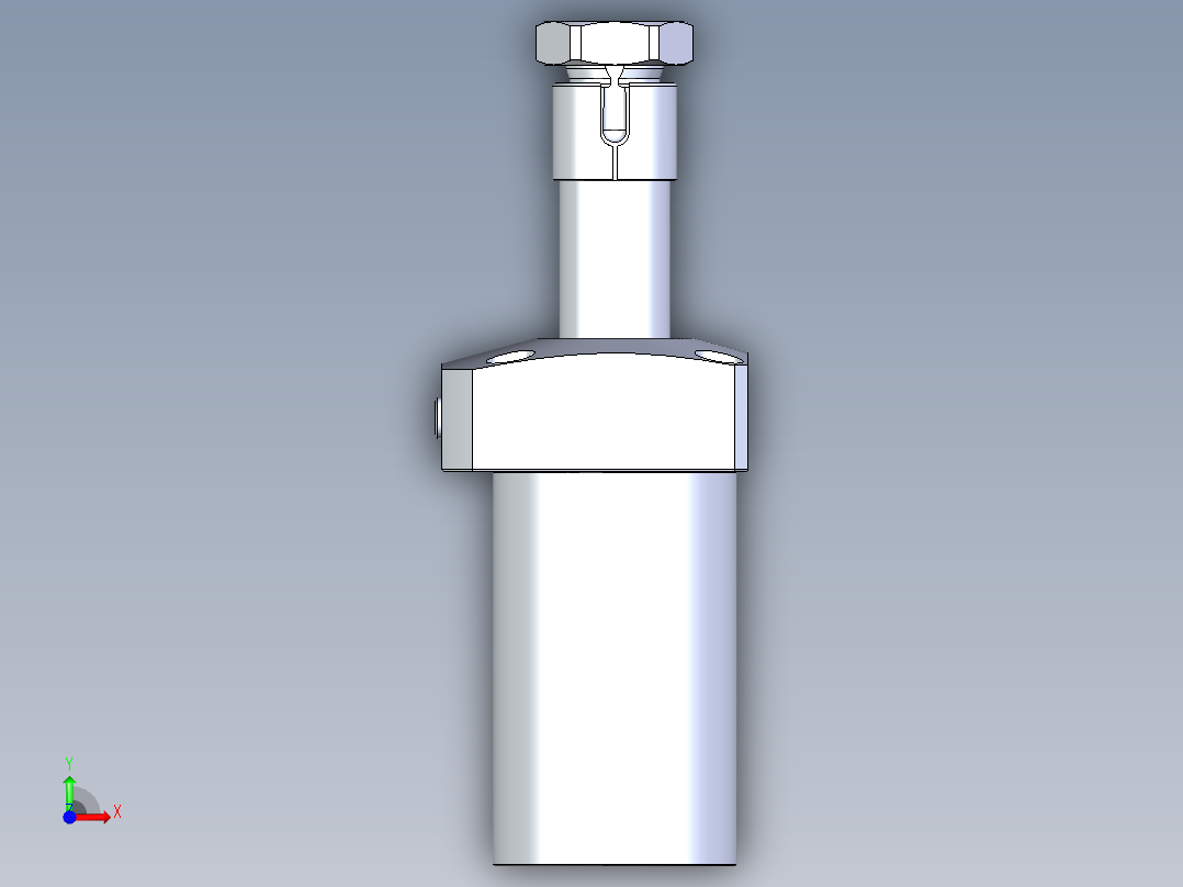 KOSMEKLHA0550-GR-Q25多系列多零件图纸模型前视图