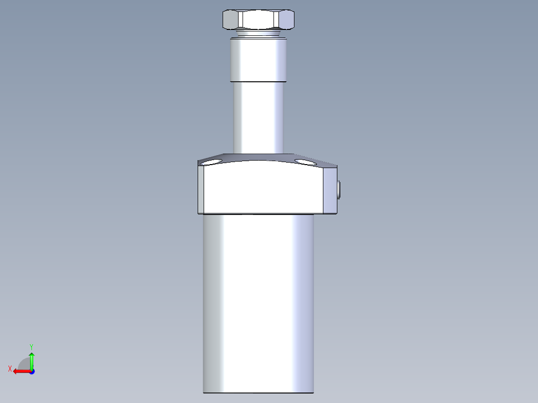 KOSMEKLHA0550-GR-Q25多系列多零件图纸模型后视图