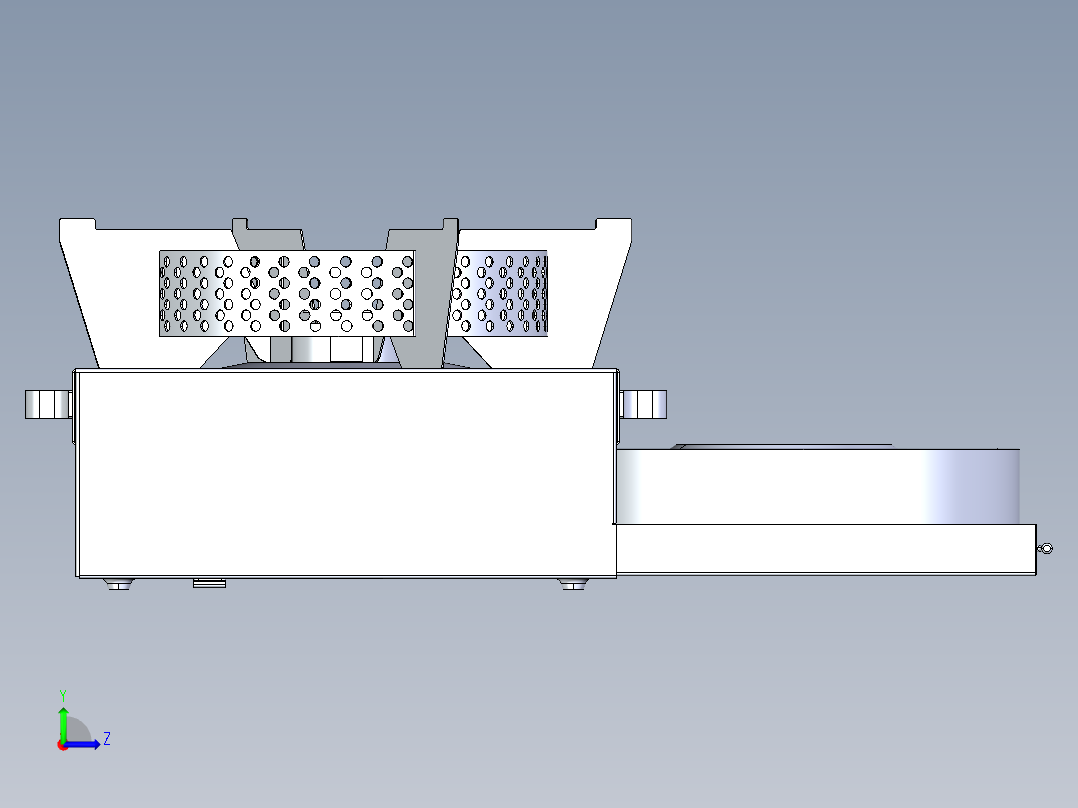 以酒精为燃料的炉子左视图