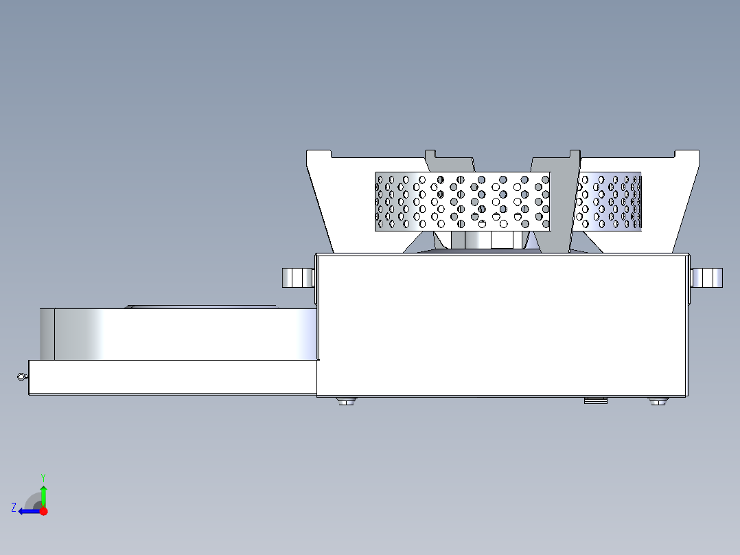 以酒精为燃料的炉子右视图
