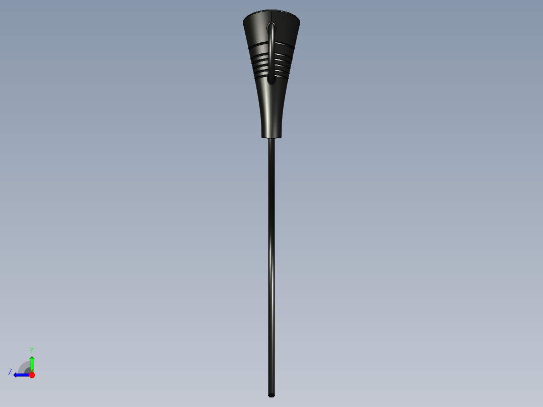 带扩散器的吹风机右视图