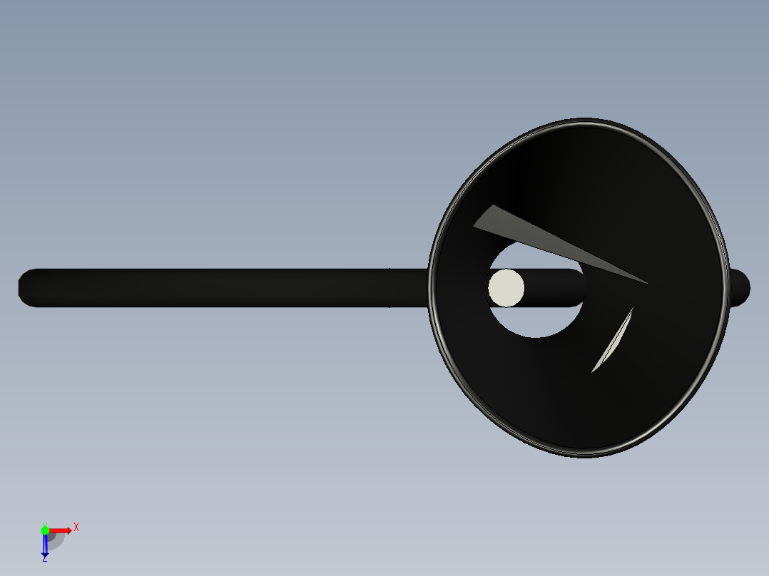 带扩散器的吹风机俯视图