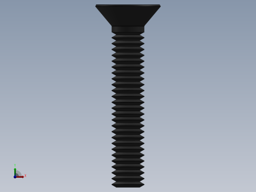 紧固件-0.3100 Allen Flathead前视缩略图