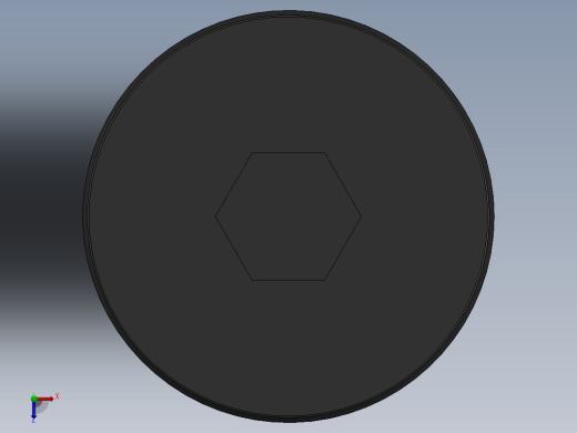 紧固件-0.3100 Allen Flathead俯视缩略图