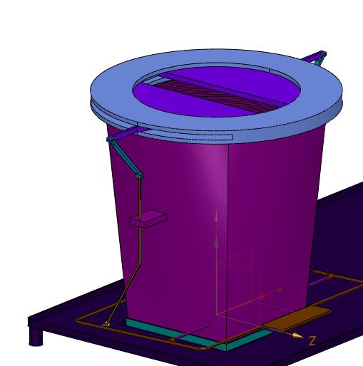 脚踏开盖的垃圾桶