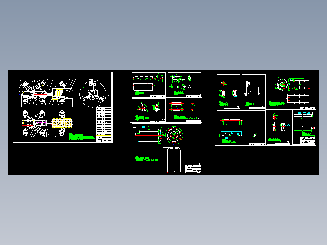 管道机器人CAD图纸若干==1284613==100