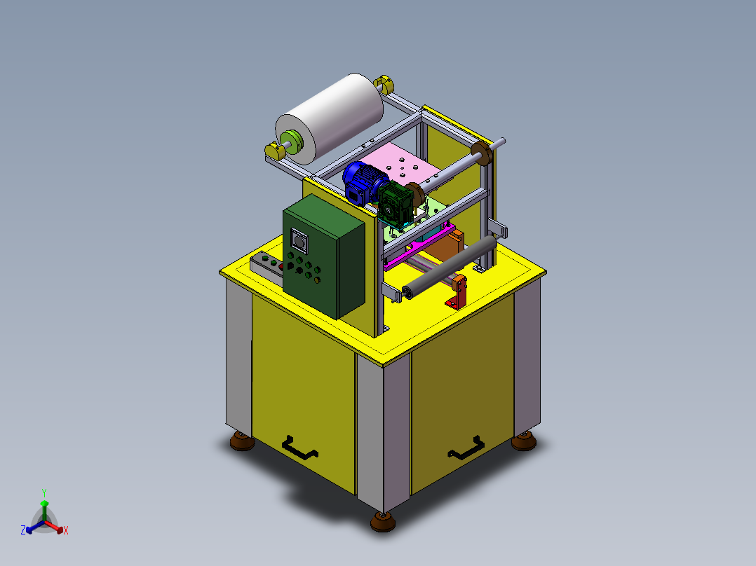 Terry sealer machine 正等轴测图