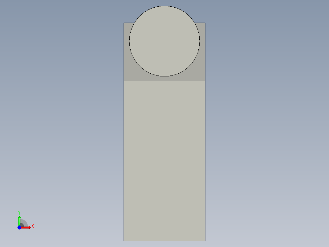 基恩士LB-12_kc图纸模型前视图