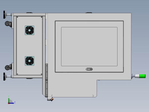 磁铁无磁区检测设备左视缩略图
