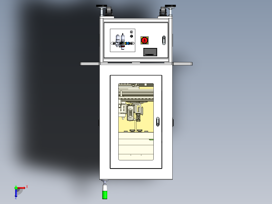 磁铁无磁区检测设备俯视图
