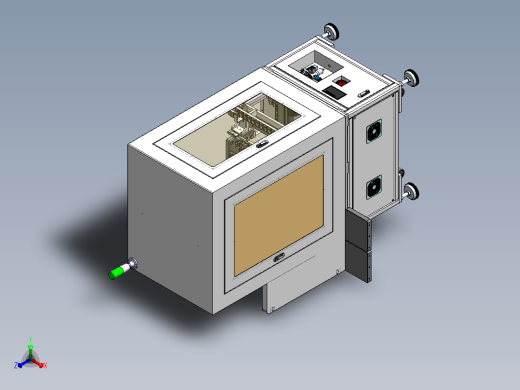 磁铁无磁区检测设备正等轴测缩略图