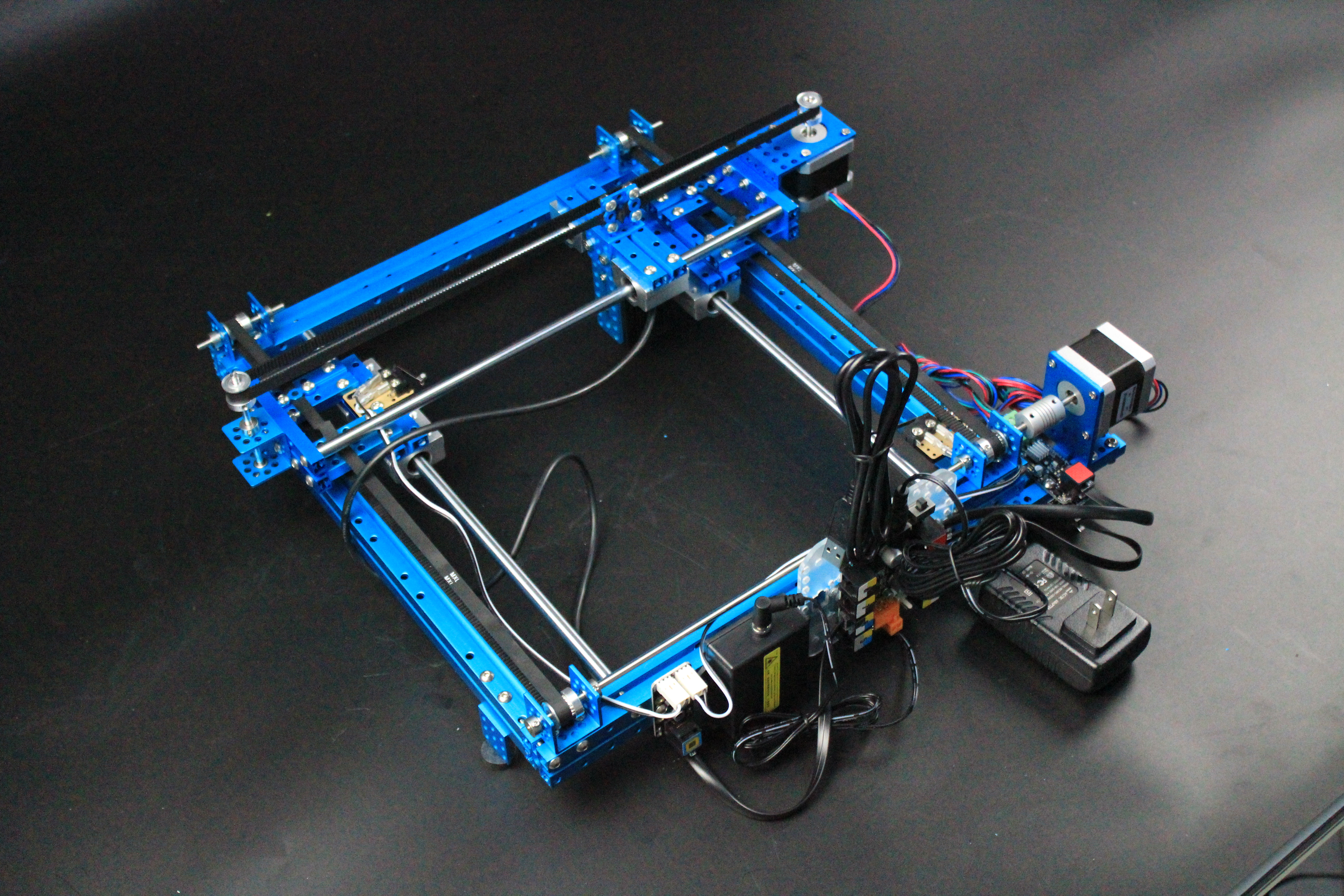 微型激光雕刻机XY主轴结构