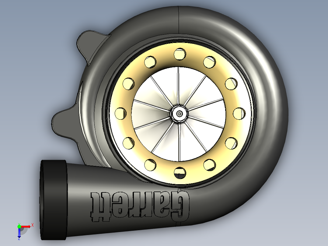 HKS Garrett Turbo涡轮机俯视图