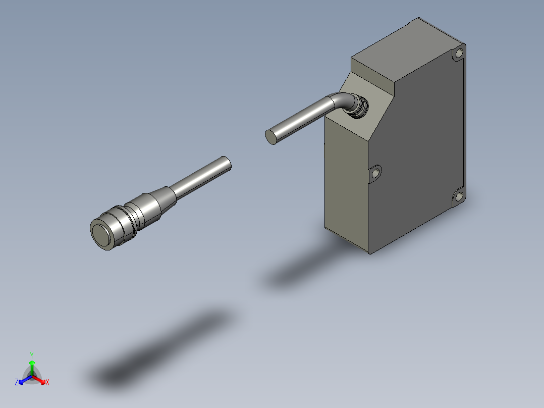 基恩士LB-301_kc图纸模型正等轴测图