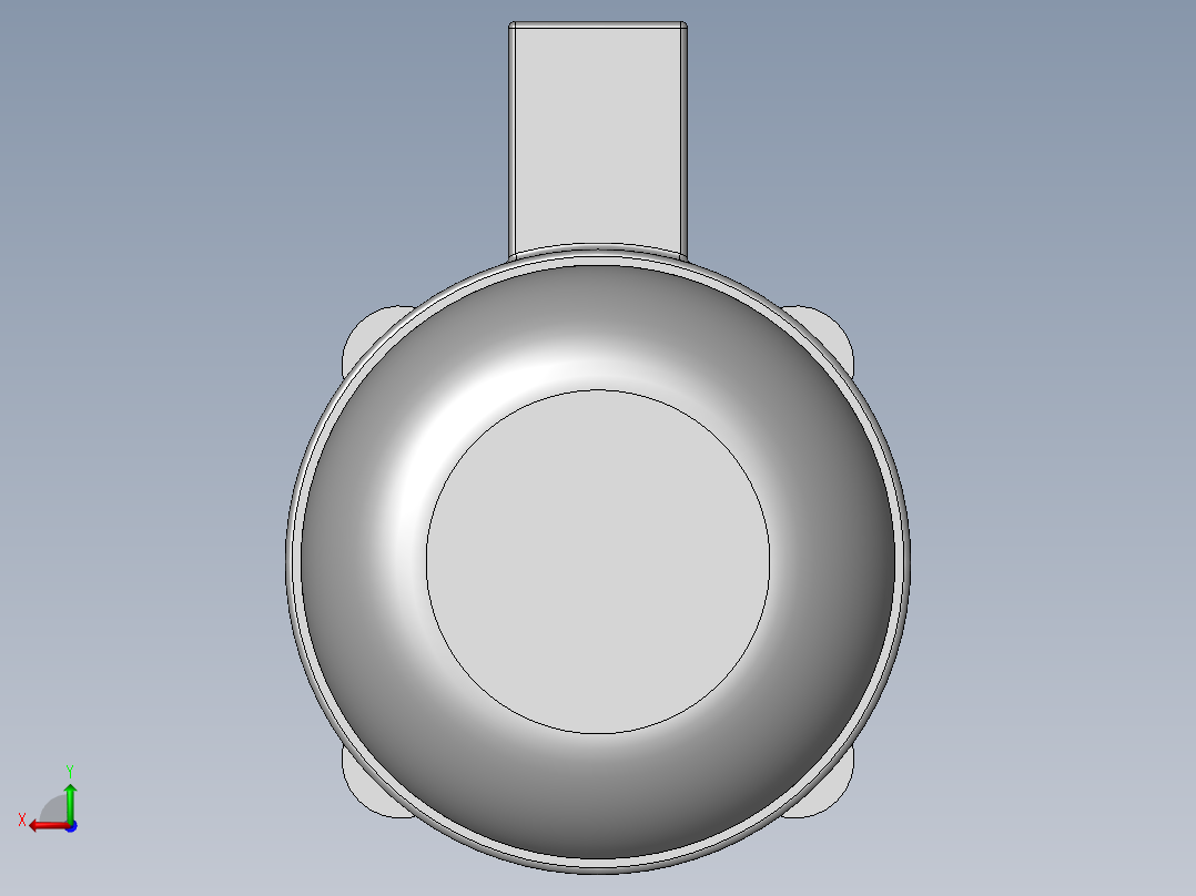 异步电机DJ_YS系列(IP44)_IMB5型_YS-90L-2后视图