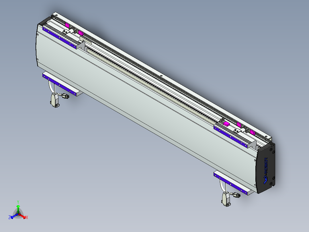 威洛博VL系列直线电机模组-2VL17E2-S600主视图