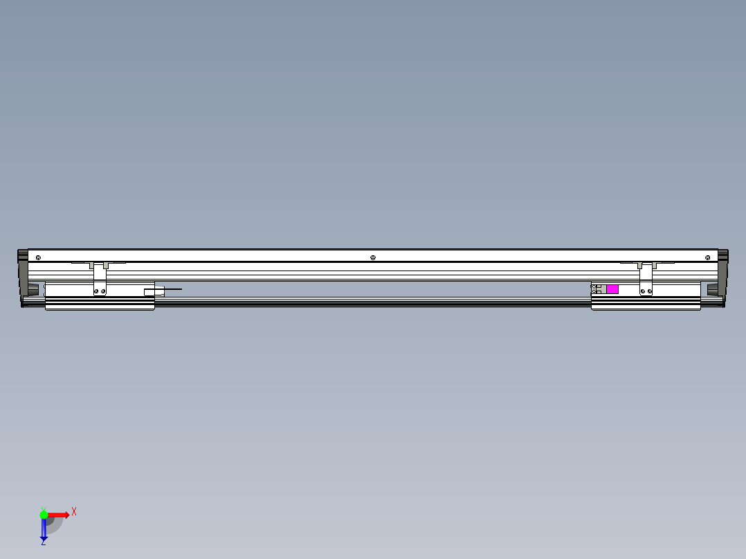 威洛博VL系列直线电机模组-2VL17E2-S600俯视图