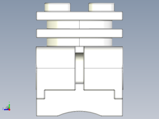 气缸电机-2850 Clear Technic Engine Cylinder Head右视缩略图