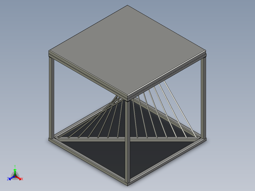咖啡桌正等轴测图