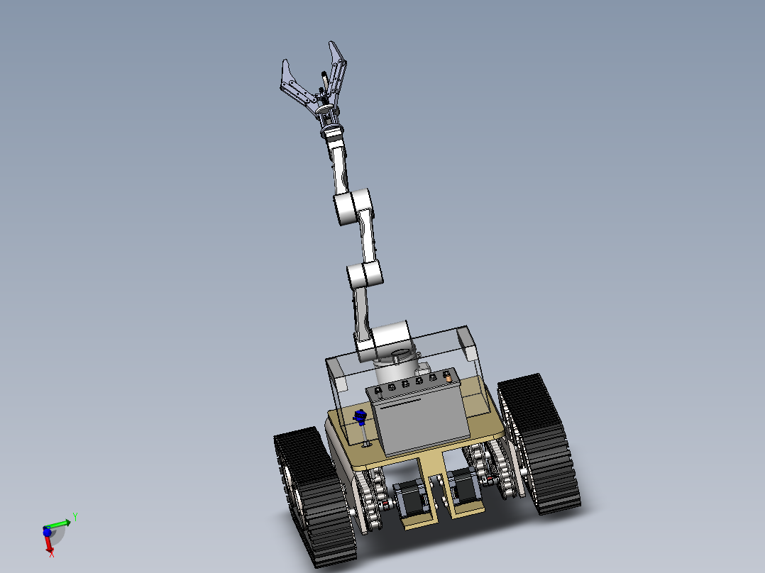 苹果履带采摘机器人