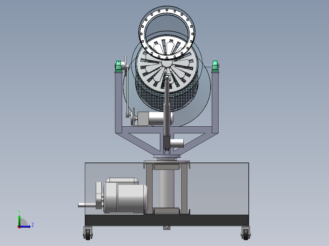 雾化炮（除尘雾炮）左视图