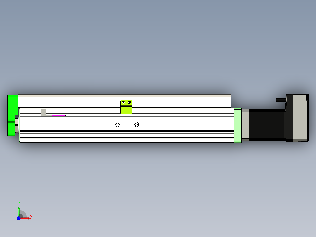 威洛博LES小滑台LES25-Lxx-S150-BC前视图