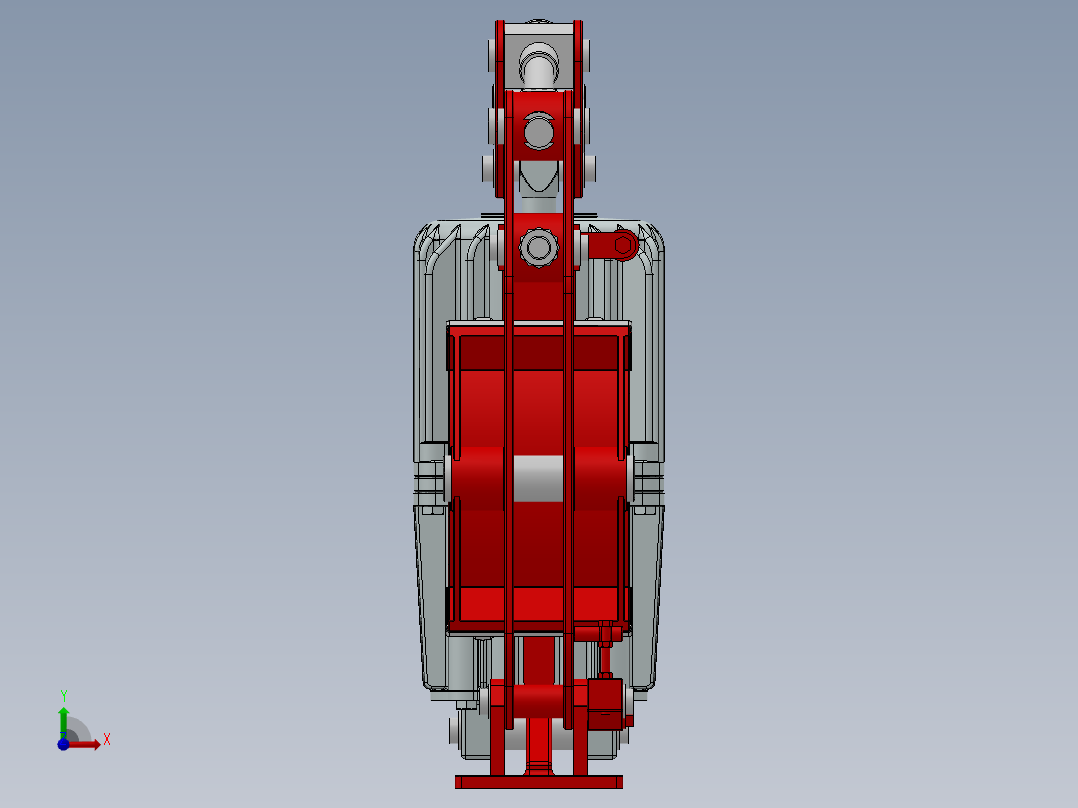 YWZB系列电力液压鼓式制动器[YWZB-300／50-ⅠA-RL.HR]前视图