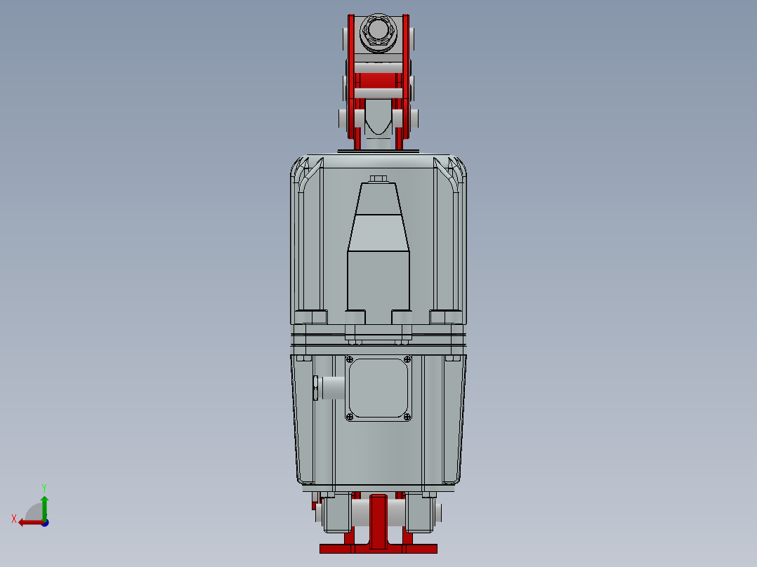 YWZB系列电力液压鼓式制动器[YWZB-300／50-ⅠA-RL.HR]后视图