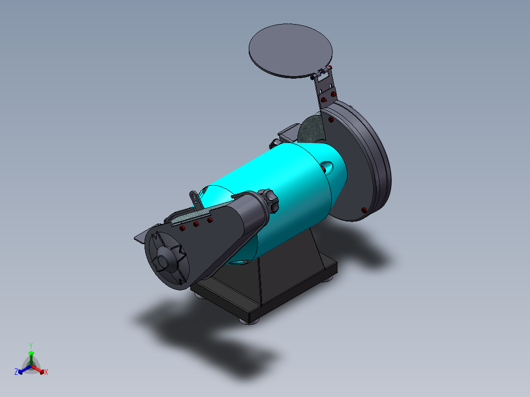 两用带式砂光机（磨床）sw16正等轴测图