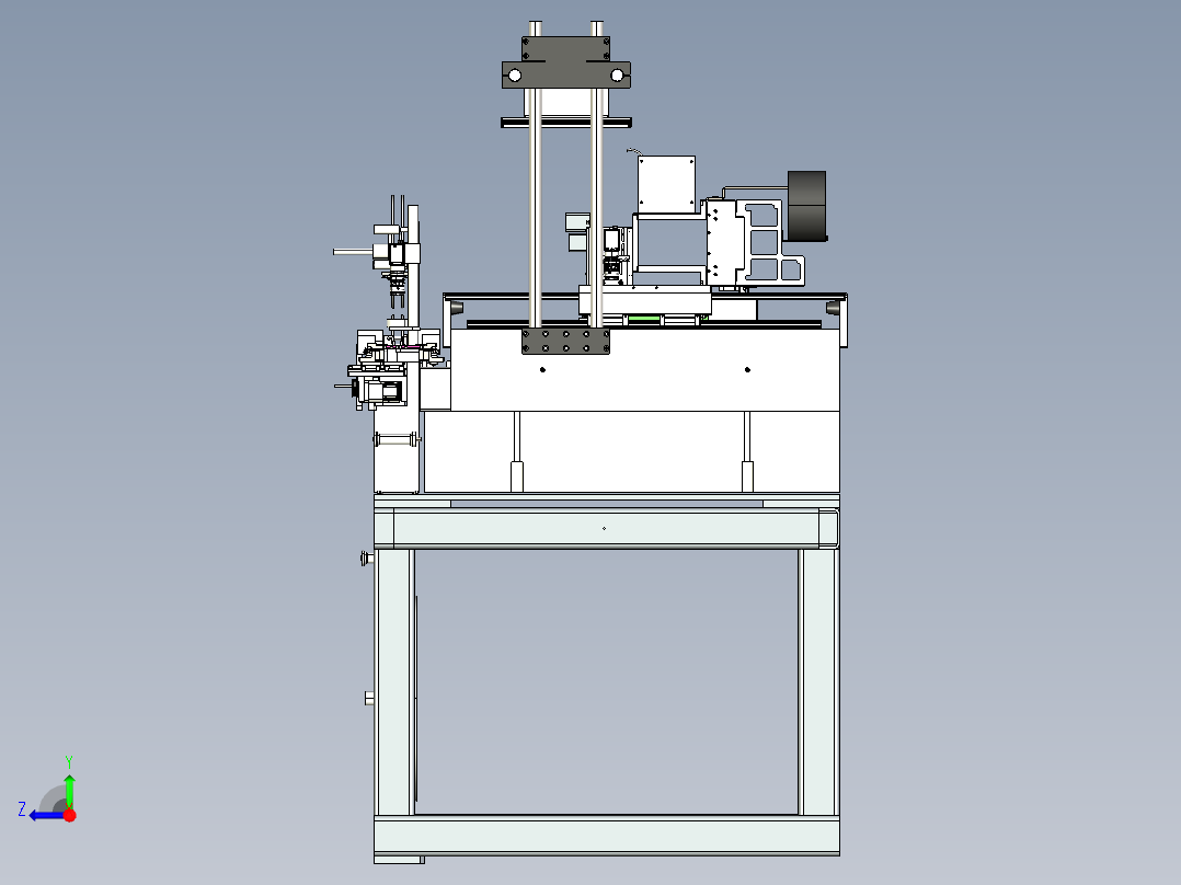 全自动编带摆盘一体机step右视图