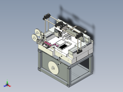 全自动编带摆盘一体机step正等轴测缩略图