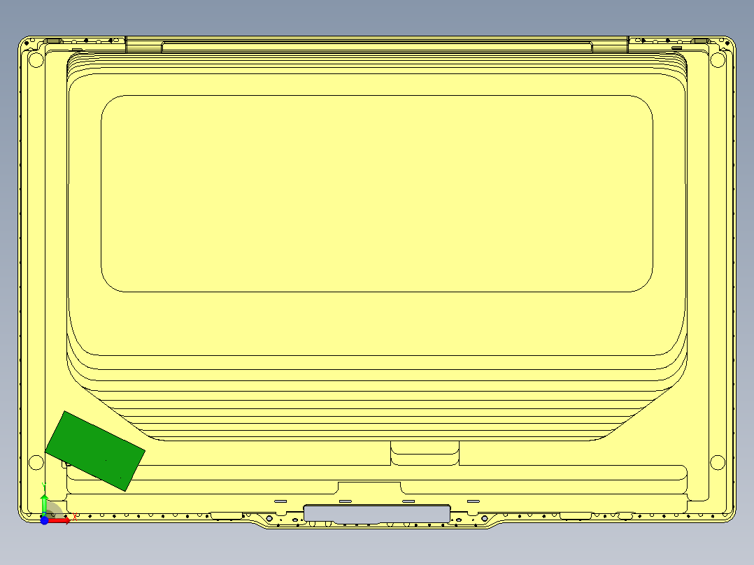 小尺寸电脑铣字符LOGO程序模型前视图