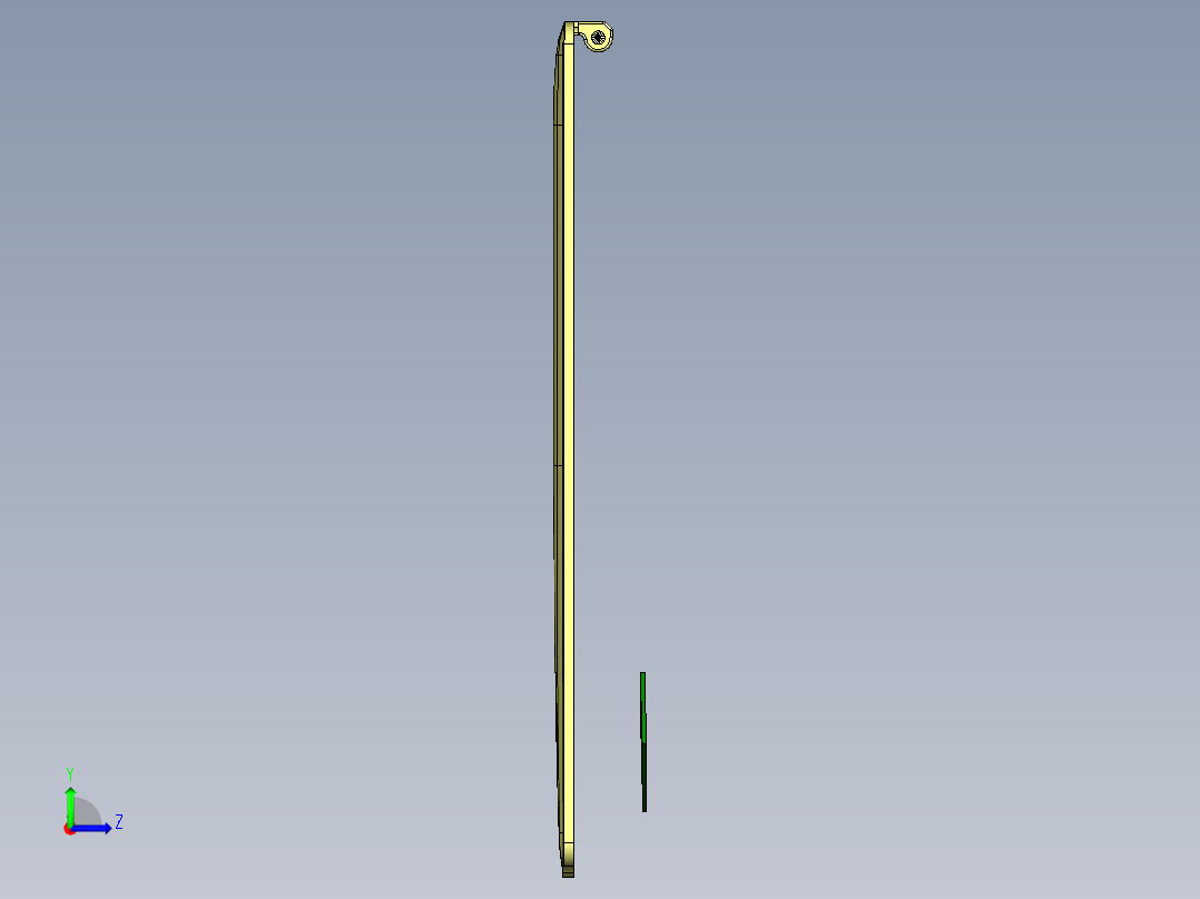 小尺寸电脑铣字符LOGO程序模型左视图