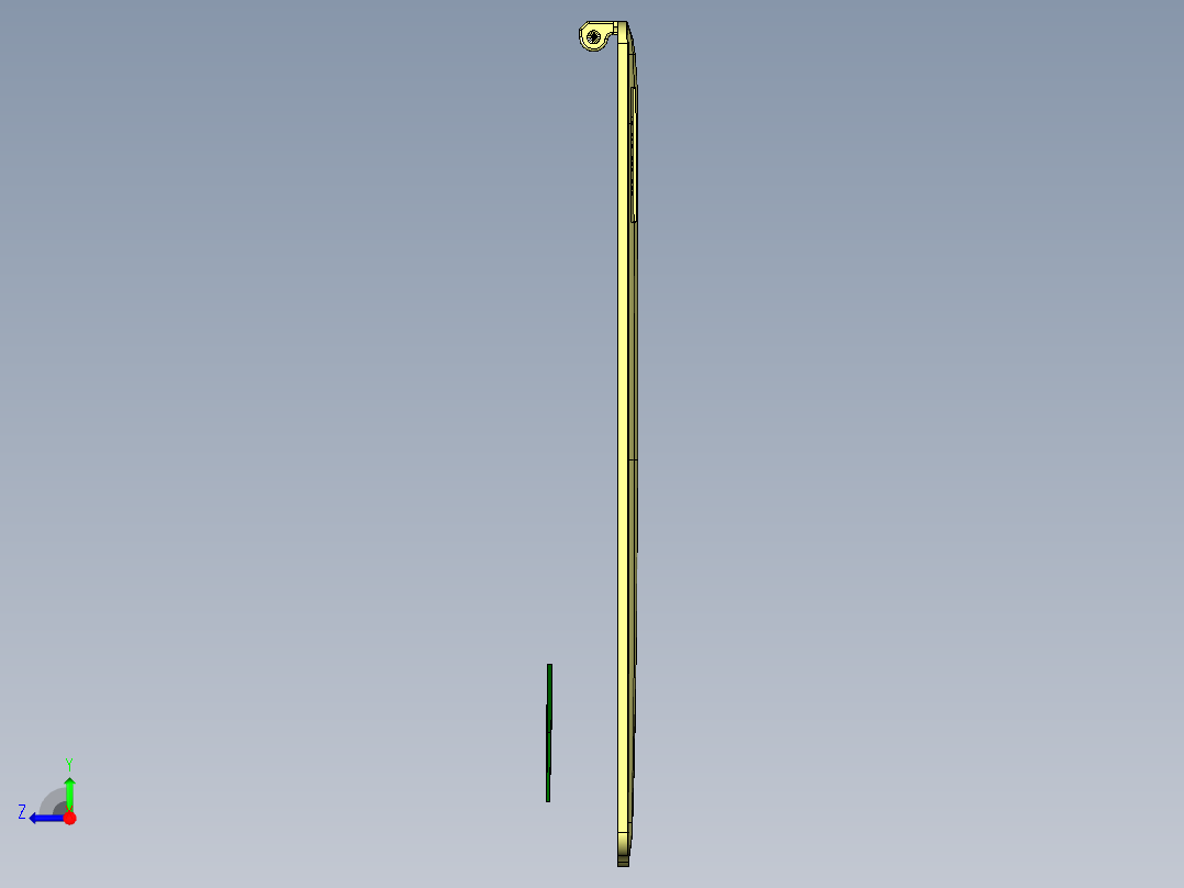 小尺寸电脑铣字符LOGO程序模型右视图