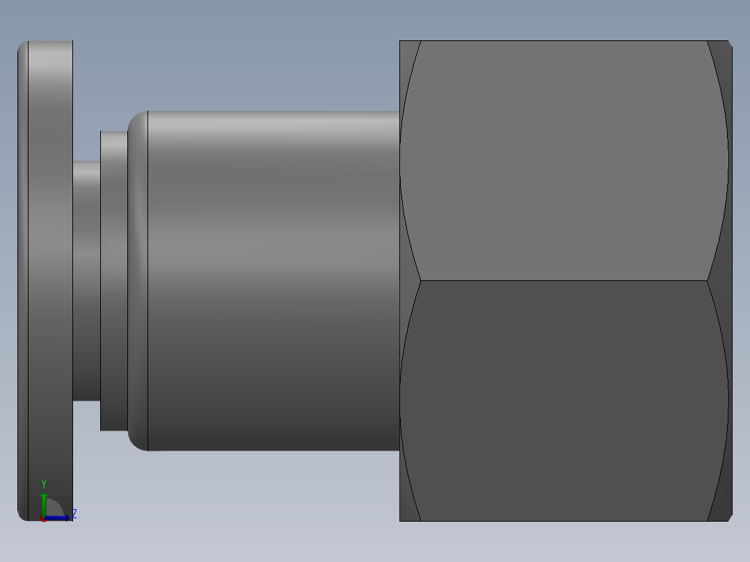 气动元件APCF10_04左视图