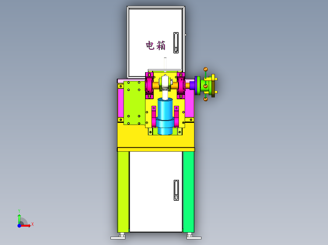 扭力机模型图设计前视图