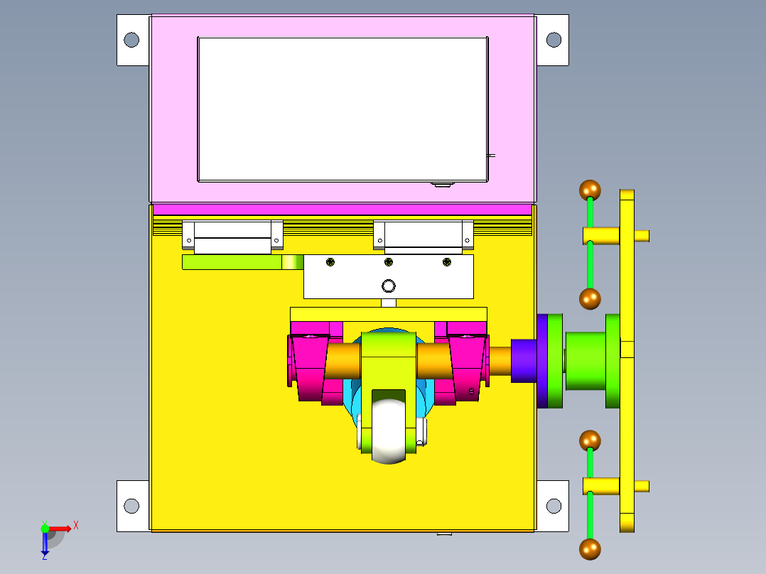 扭力机模型图设计俯视图