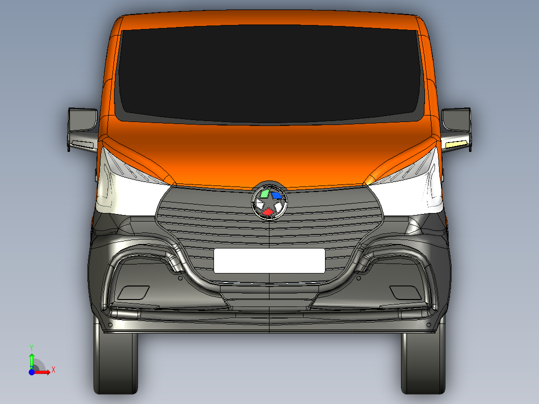 B3003573-TBO T8 轻型厢式货车前视图