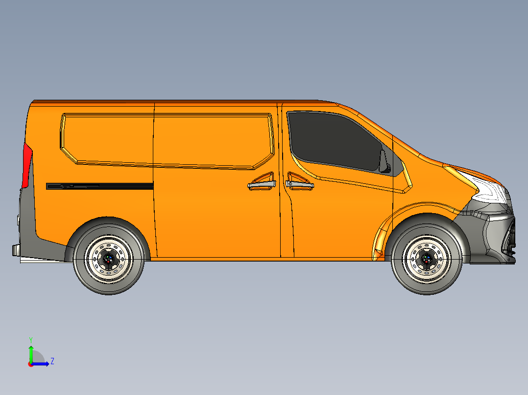 B3003573-TBO T8 轻型厢式货车左视图