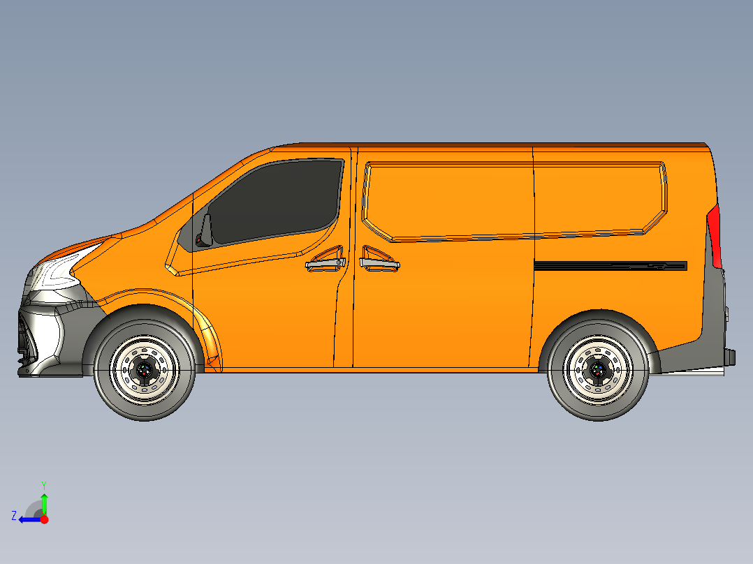 B3003573-TBO T8 轻型厢式货车右视图