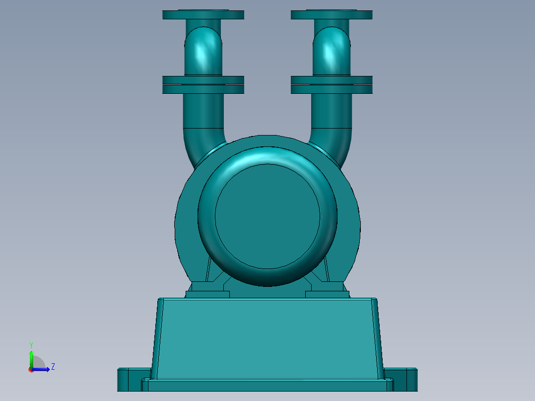 泵、水泵、SK-3水环式真空泵(台州兴华)左视图