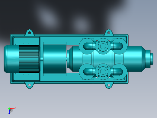 泵、水泵、SK-3水环式真空泵(台州兴华)俯视缩略图