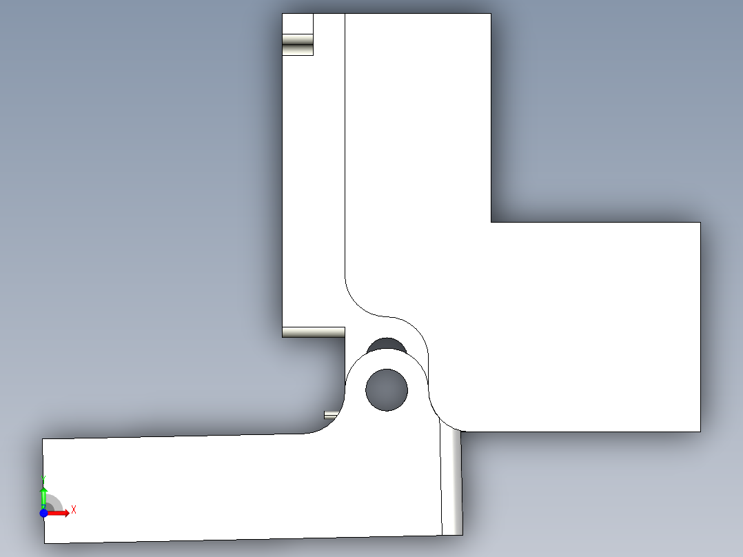滑动盖结构前视图
