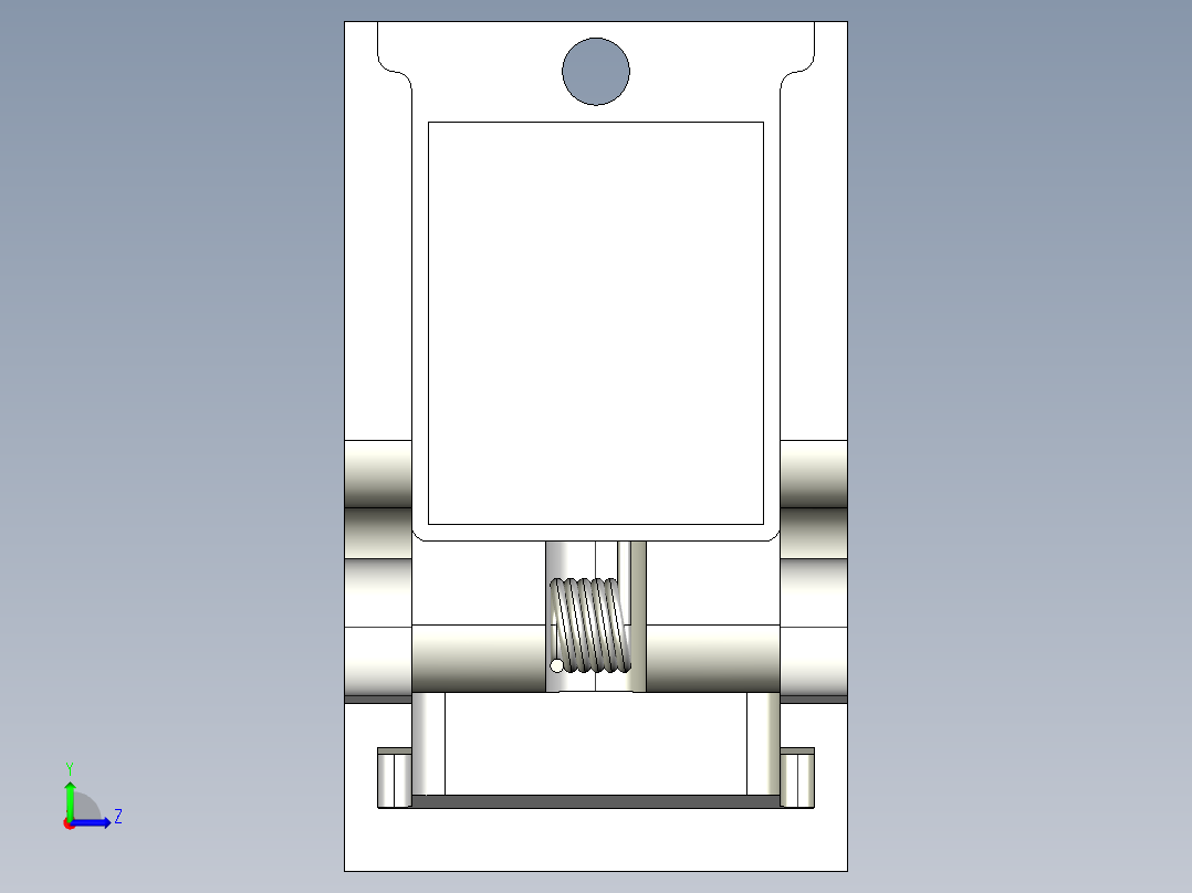 滑动盖结构左视图