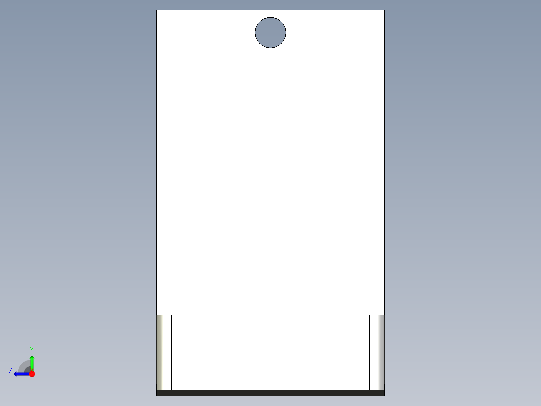 滑动盖结构右视图