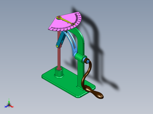 摇杆曲柄刻度输出机构
